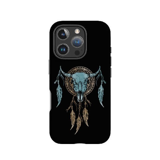 Womens Street Style Bull Skull Rodeo IPhone Cases