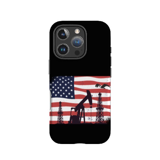 Oil Rig Worker Pump USA American Gas Oilfield IPhone Cases
