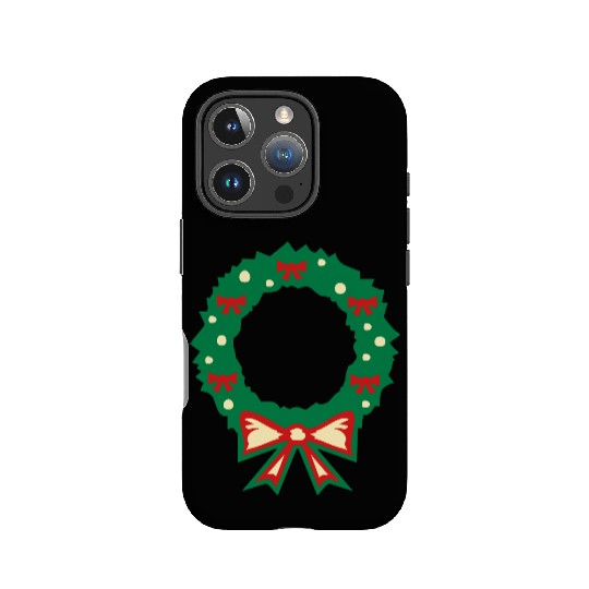 christmas wreath IPhone Cases