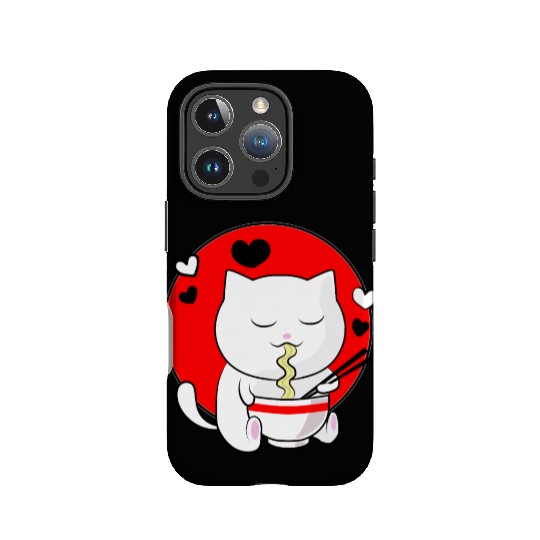 Kawaii Ramen Anime Cat Japanese Manga IPhone Cases