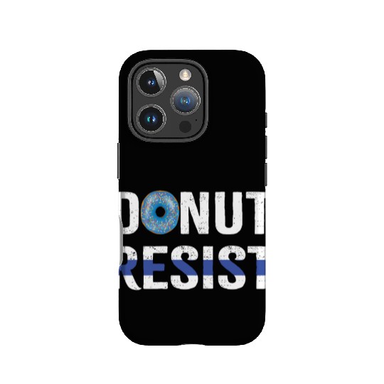 Police Officer Donut Resist Thin Blue Line Cop IPhone Cases
