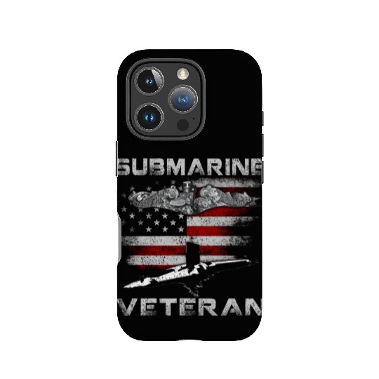 Vintage US Navy Submarine Service Veteran IPhone Cases
