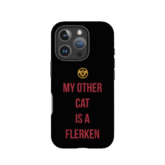 Captain Marvel My Other Cat Is A Flerken Bold Logo IPhone Cases
