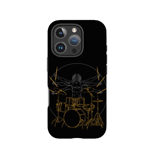 Da Vinci Drummer Beat Band IPhone Cases