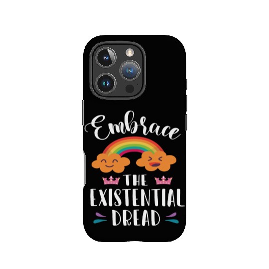 EMBRACE THE EXISTENTIAL DREAD Comics Rainbow Gift IPhone Cases