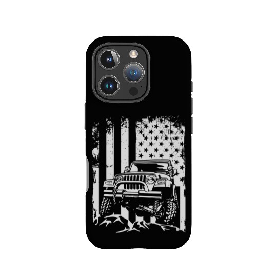American US Flag Jeep adventure lifestyle IPhone Cases
