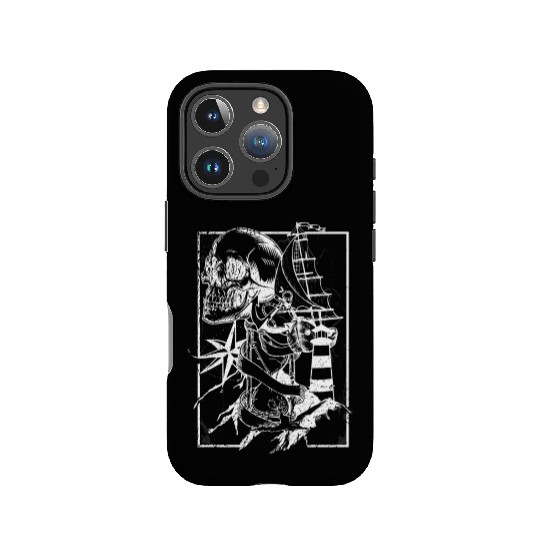 Sea life ship skull anchor compass IPhone Cases