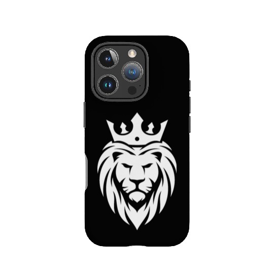 King Lion Royal, regal, kingly, crown, royalty IPhone Cases