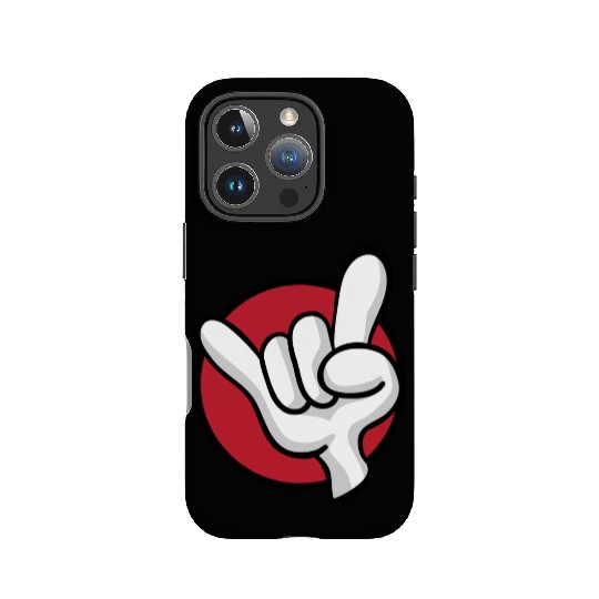 Rock On Heavy Metal Hard Rock Hand Sign Cartoon IPhone Cases
