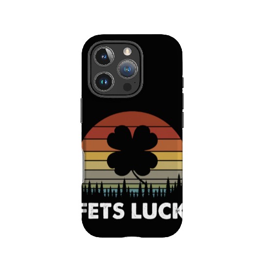 Fets Luck Retro Clover Leaf St. Patricks Day Gifts IPhone Cases
