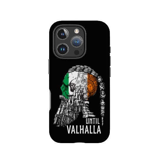 Until Valhalla, Vikings, Viking irish Flag IPhone Cases