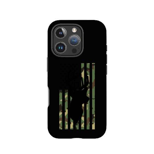 Camouflage American Flag Deer Hunting IPhone Cases