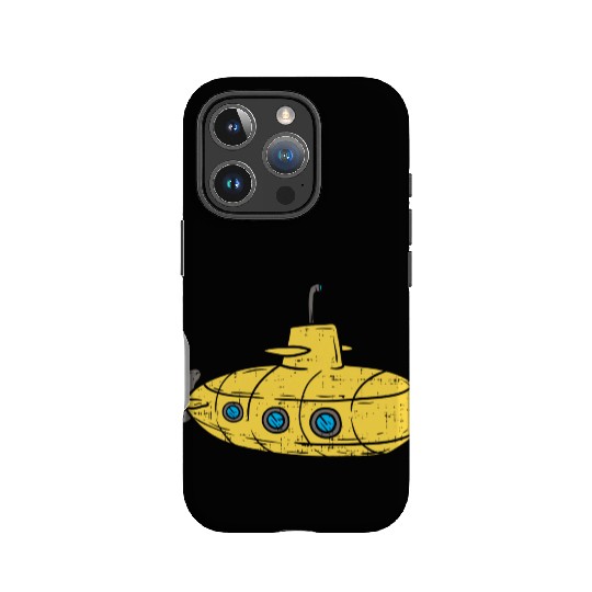 Us Navy Yellow Cartoon Submarine Cute Submariner B IPhone Cases
