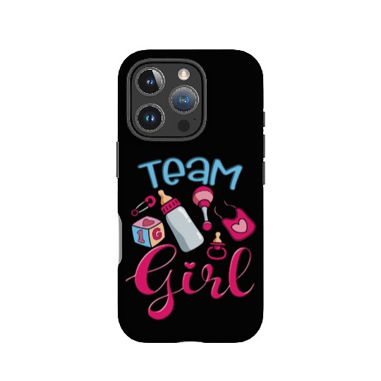 Cute Team Girl, Gender Reveal, It's A Baby Girl IPhone Cases