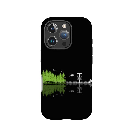 Sunset Guitar Disc Golf, Perfect For disc golf IPhone Cases