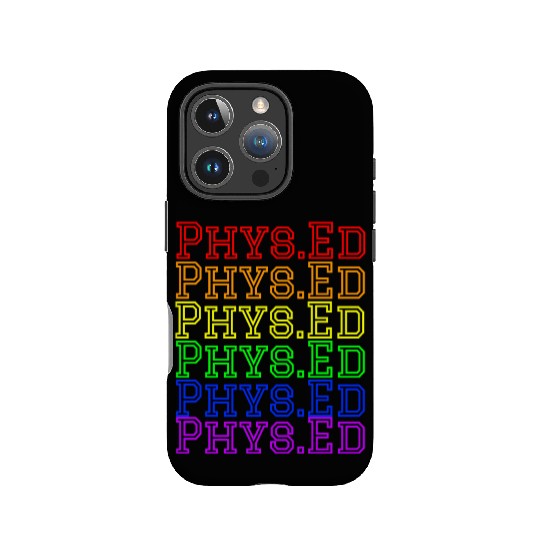 Physical Education Teacher- Rainbow Phys.Ed IPhone Cases
