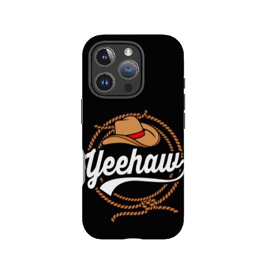 Yeehaw Cowboy Western For Men Bull Riding Rodeo IPhone Cases