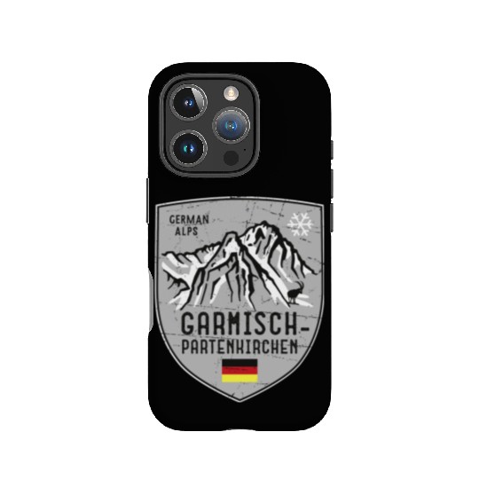 Garmisch Mountain Germany Emblem IPhone Cases