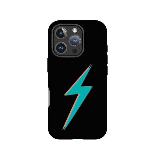 double Lightning Bolt Pink And Blue IPhone Cases