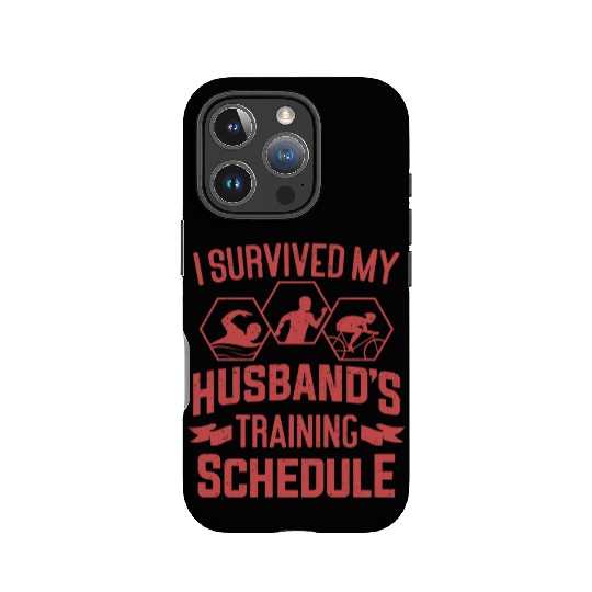 I Survived My Husbands Triathlon Training Schedule IPhone Cases