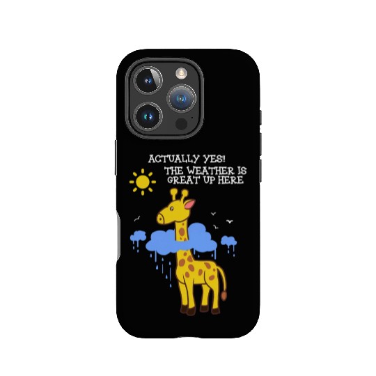 Storm Chaser Funny Cloud Giraffe Apparel IPhone Cases