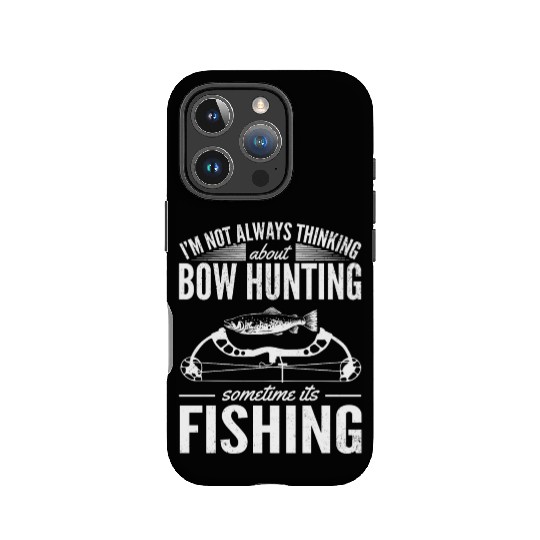 Trout Angler Bow & Arrow Hunter Deer Hunting IPhone Cases