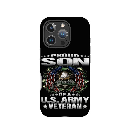 Proud Son Of A US Army Veteran Military IPhone Cases
