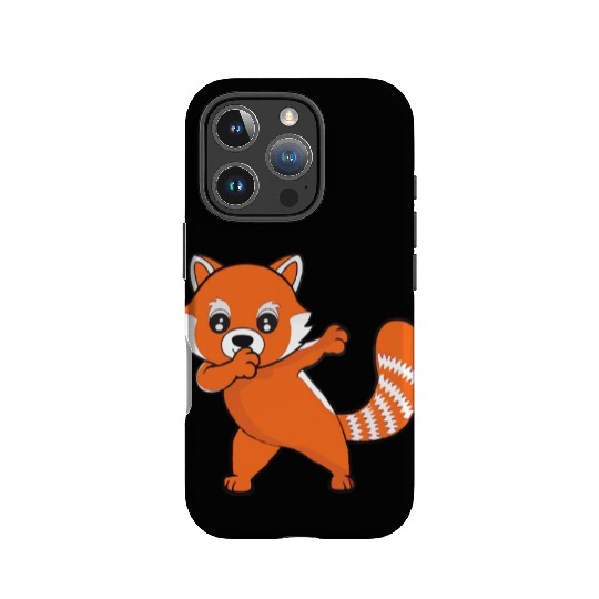 Dabbing Red Panda Cherry Blossoms Bamboo IPhone Cases
