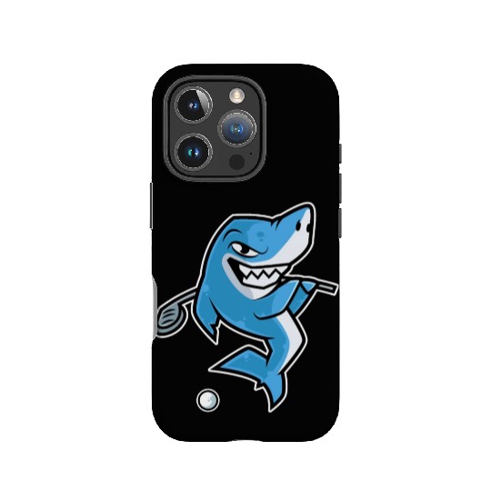 Shark Golf Player Golfer Golfing Funny Kids Boys IPhone Cases