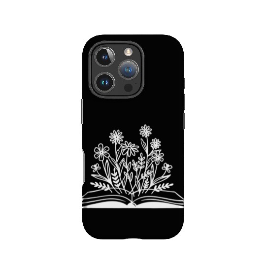 Wildflower Book Funny Reading Book Lover Gifts IPhone Cases