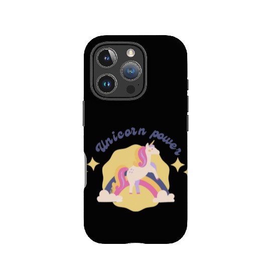 Unicorn power IPhone Cases