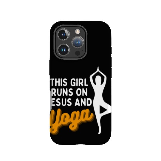 Runs On Jesus And Yoga IPhone Cases
