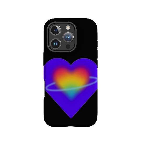 rainbow heart pride IPhone Cases