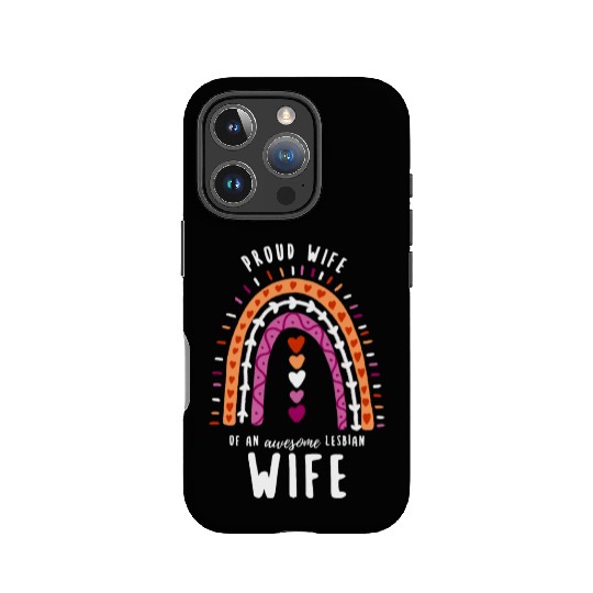 Proud Wife Lesbian Wife Rainbow IPhone Cases