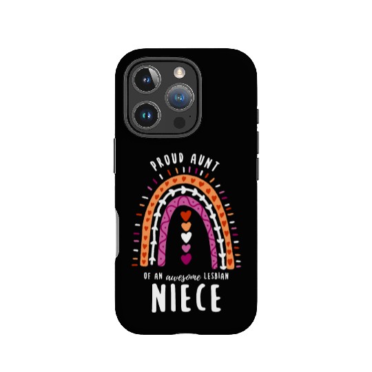 Proud Aunt Lesbian Niece Rainbow IPhone Cases
