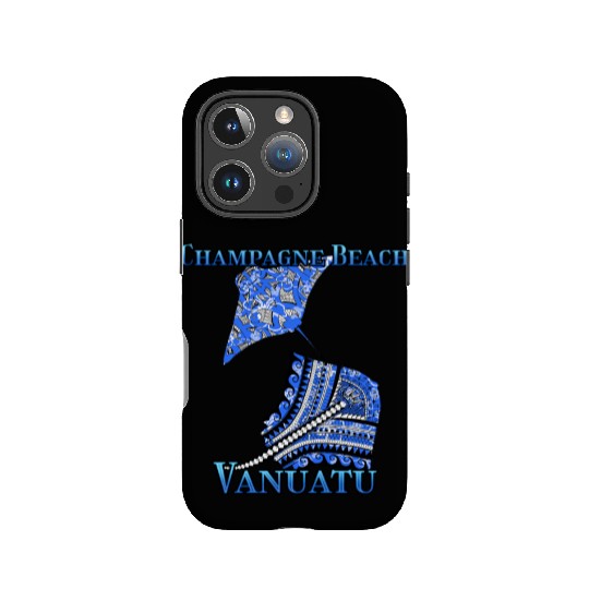 Champagne Beach Vacation Tribal Stingrays IPhone Cases