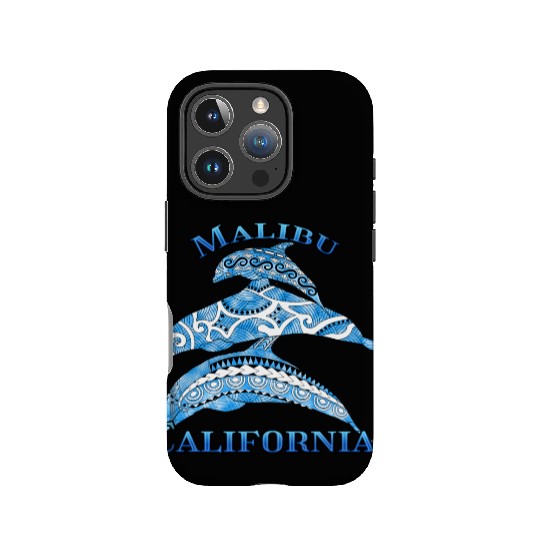 Malibu California Vacation Tribal Dolphins IPhone Cases