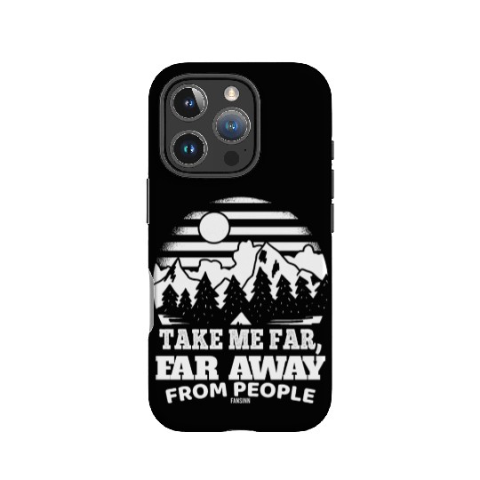 Hiking nature holiday I hate people IPhone Cases