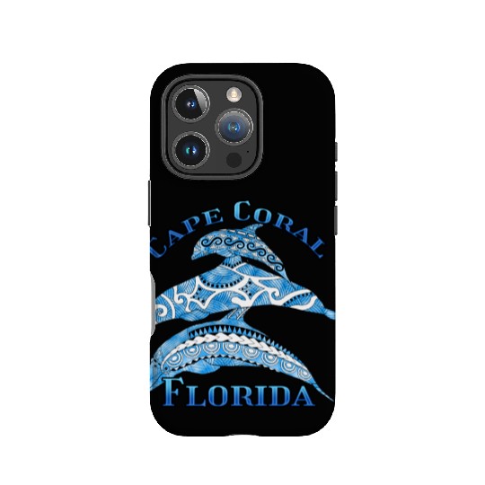 Cape Coral Florida Vacation Tribal Dolphins IPhone Cases