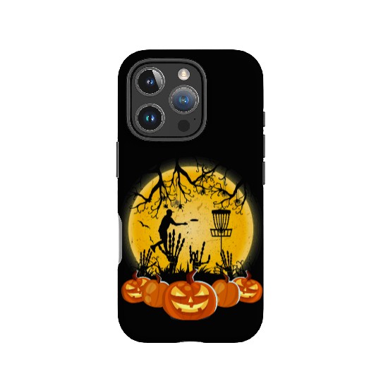 Disc Golf Pumpkin IPhone Cases Halloween