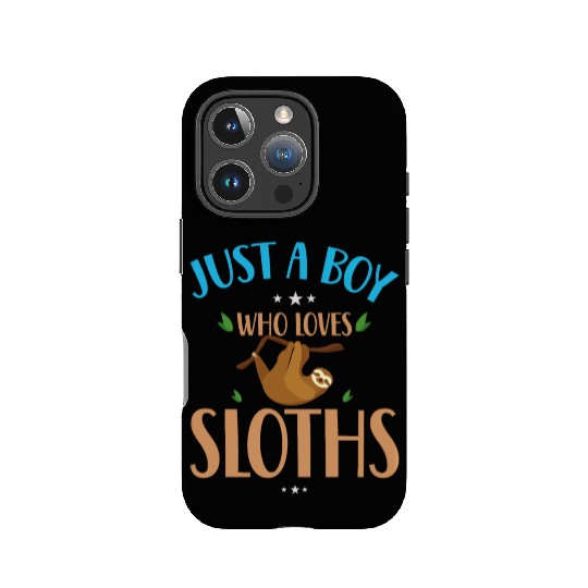 Sloth Sloths, Boy, Trees IPhone Cases