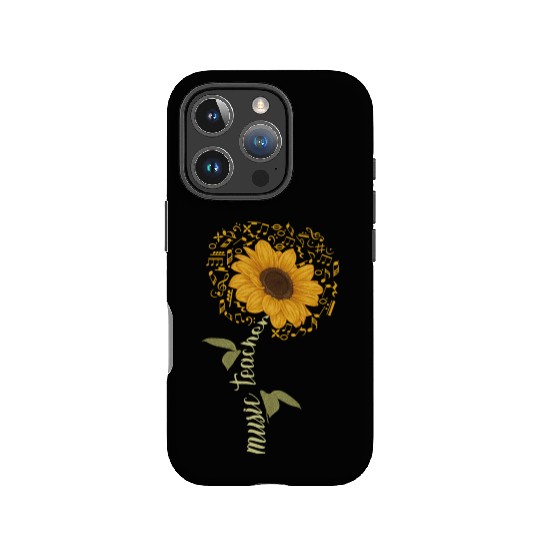 Sunflower Music Teacher Musician Gardening IPhone Cases