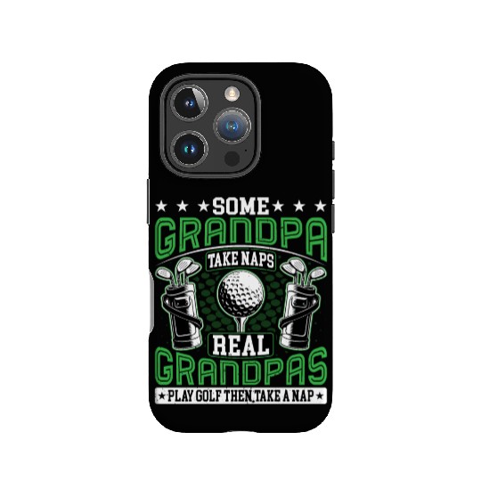 Real Grandpas Play Golf Golfer Golf Lover Grandad IPhone Cases