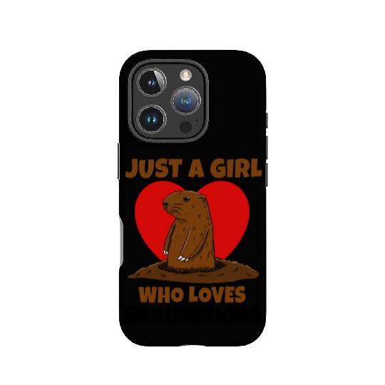 Just A Girl Who Loves Groundhog IPhone Cases