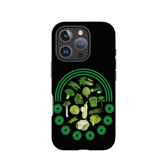 Vegetables IPhone Cases, Green Vegetables Rainbow IPhone Cases,