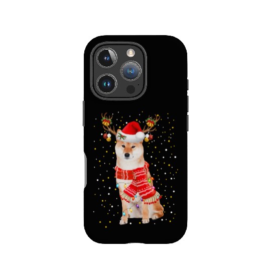 Akita IPhone Cases Akita Reindeer Christmas Light