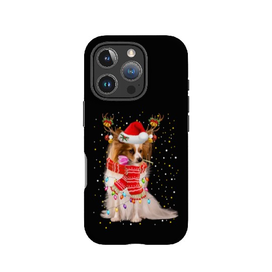 Papillion IPhone Cases Papillion Reindeer Christmas Light