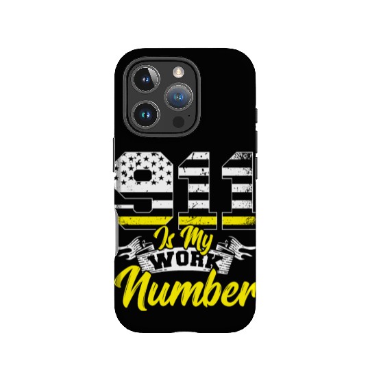 911 Is My Work Number Police Dispatcher Thin IPhone Cases