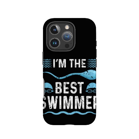 Swim Dad Fathers Day Swimmer IPhone Cases