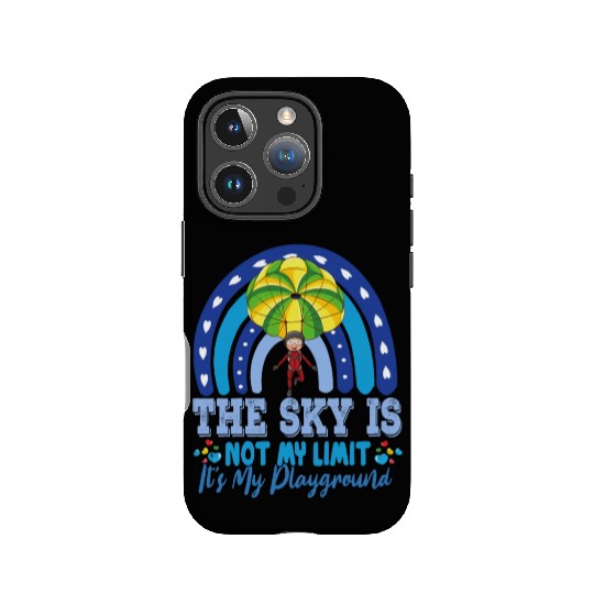 The Sky Is My Playground Skydive Funny Sarcasm Pun IPhone Cases